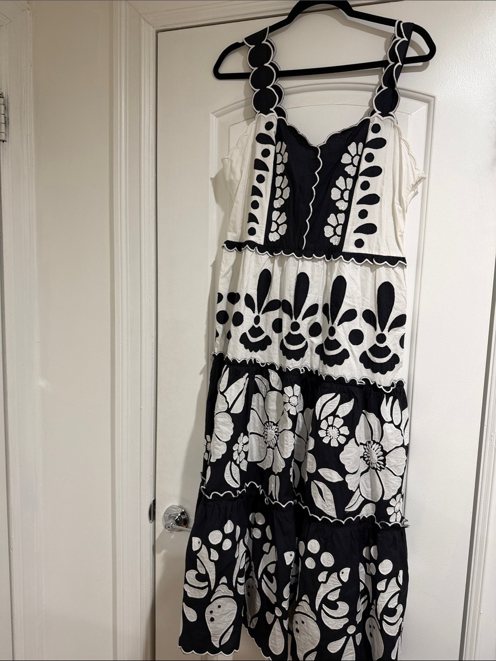 FARM Rio Tiered Floral Midi Dress